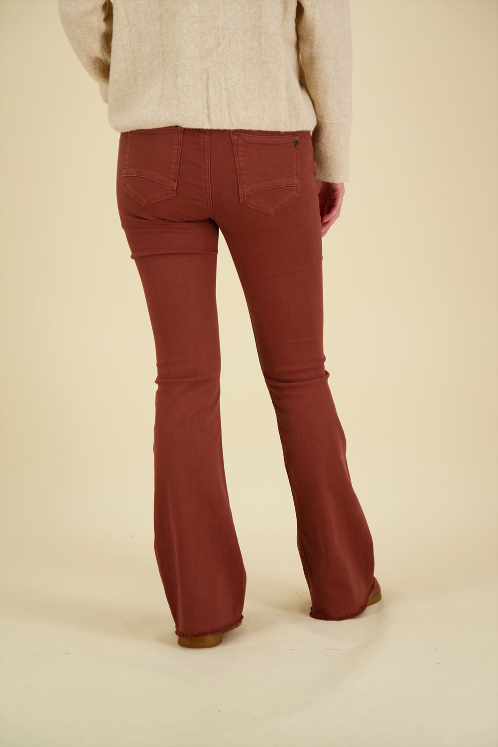 Florez Jeans Flared Bruin Florez Jeans Flared Bruin