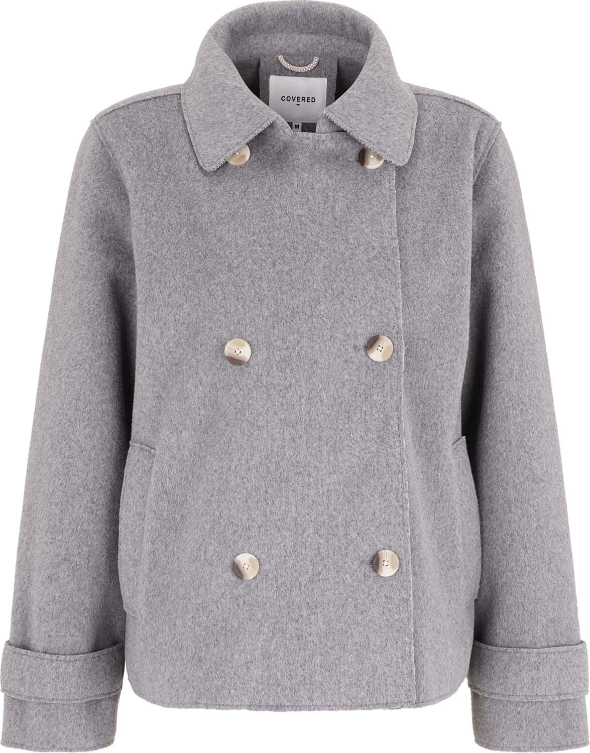 Wollen Jas Wisal Grijs  Wollen Jas Wisal Grijs