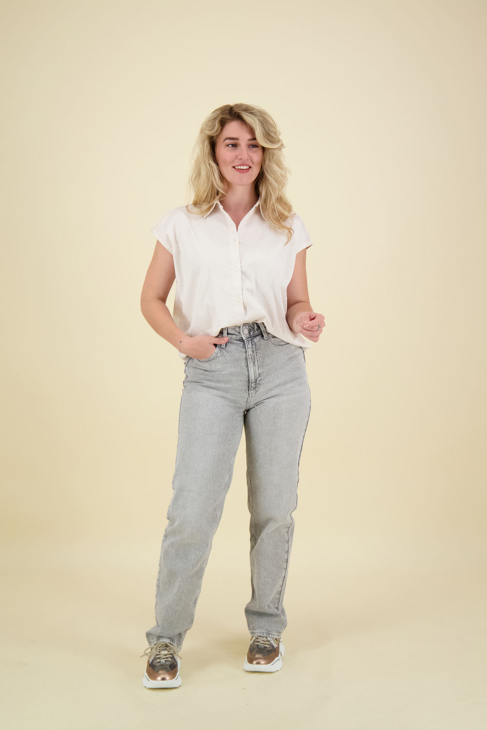 Vila Jeans Kelly Jaf Grijs Vila Jeans Kelly Jaf Grijs