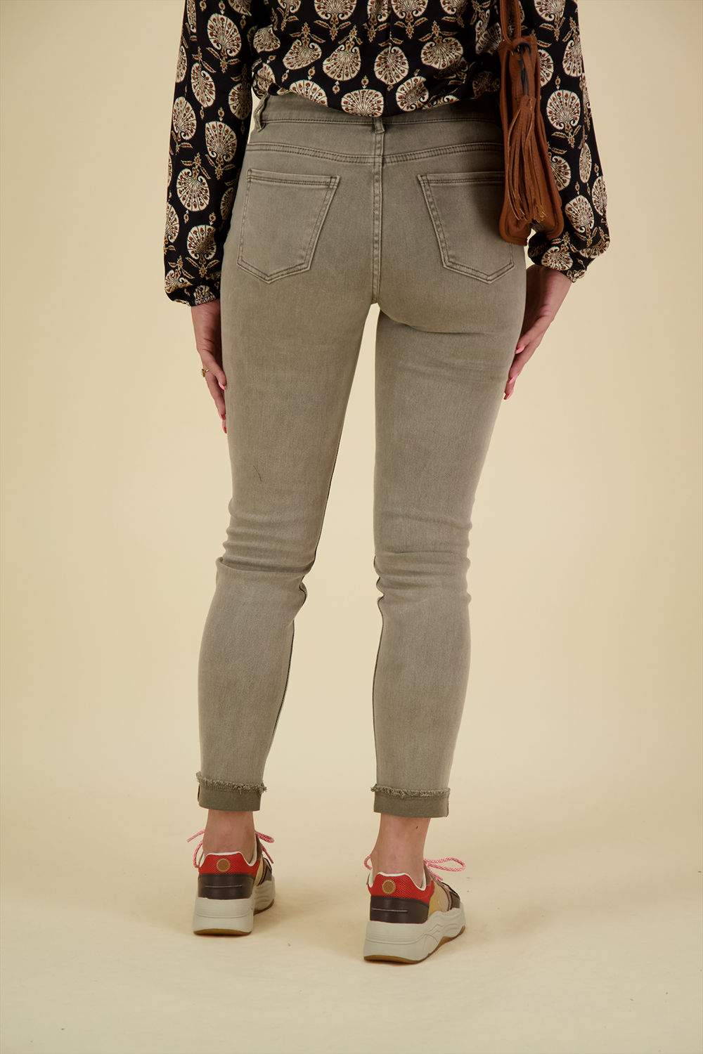 Geisha Jeans Turn-Up Grijs Geisha Jeans Turn-Up Grijs