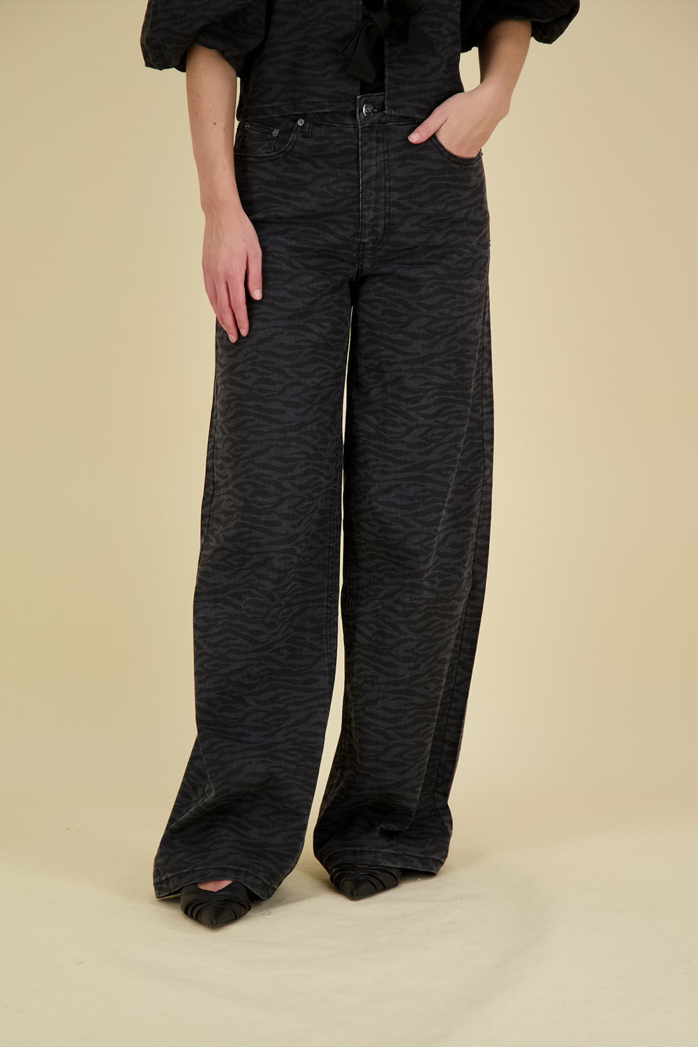 Co'couture Jeans Zebra cc Zwart Co'couture Jeans Zebra cc Zwart