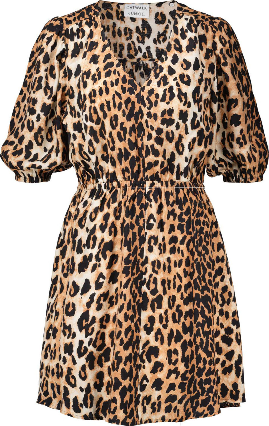 Catwalk Junkie Jurk Leopard Bruin Catwalk Junkie Jurk Leopard Bruin