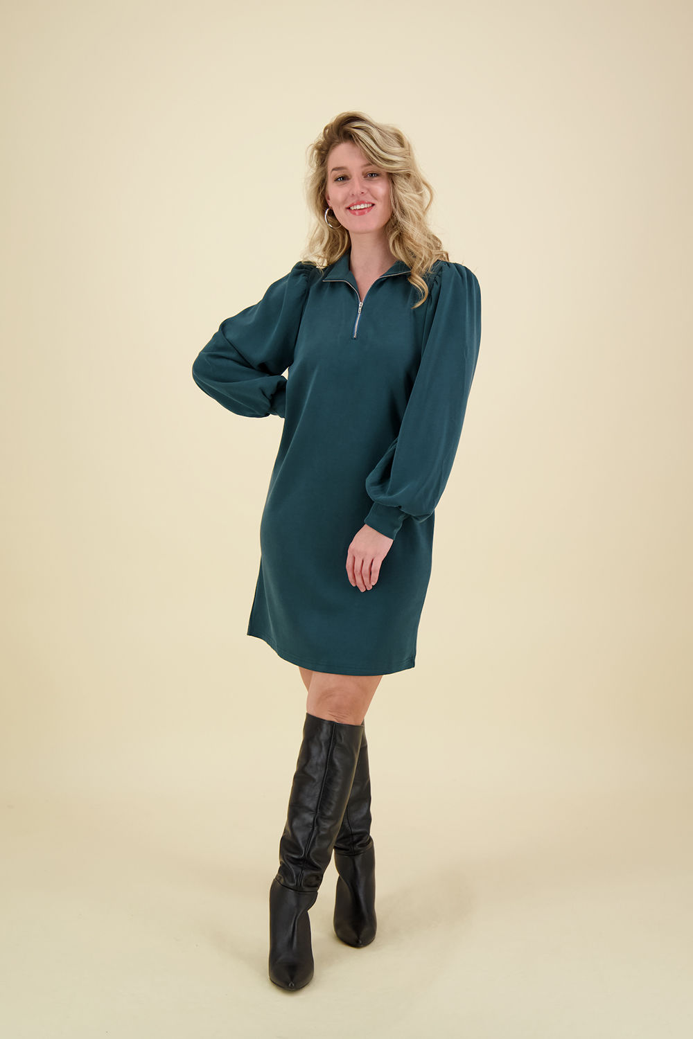 Vive La Femme Sweaterjurk Vivianne Groen Vive La Femme Sweaterjurk Vivianne Groen