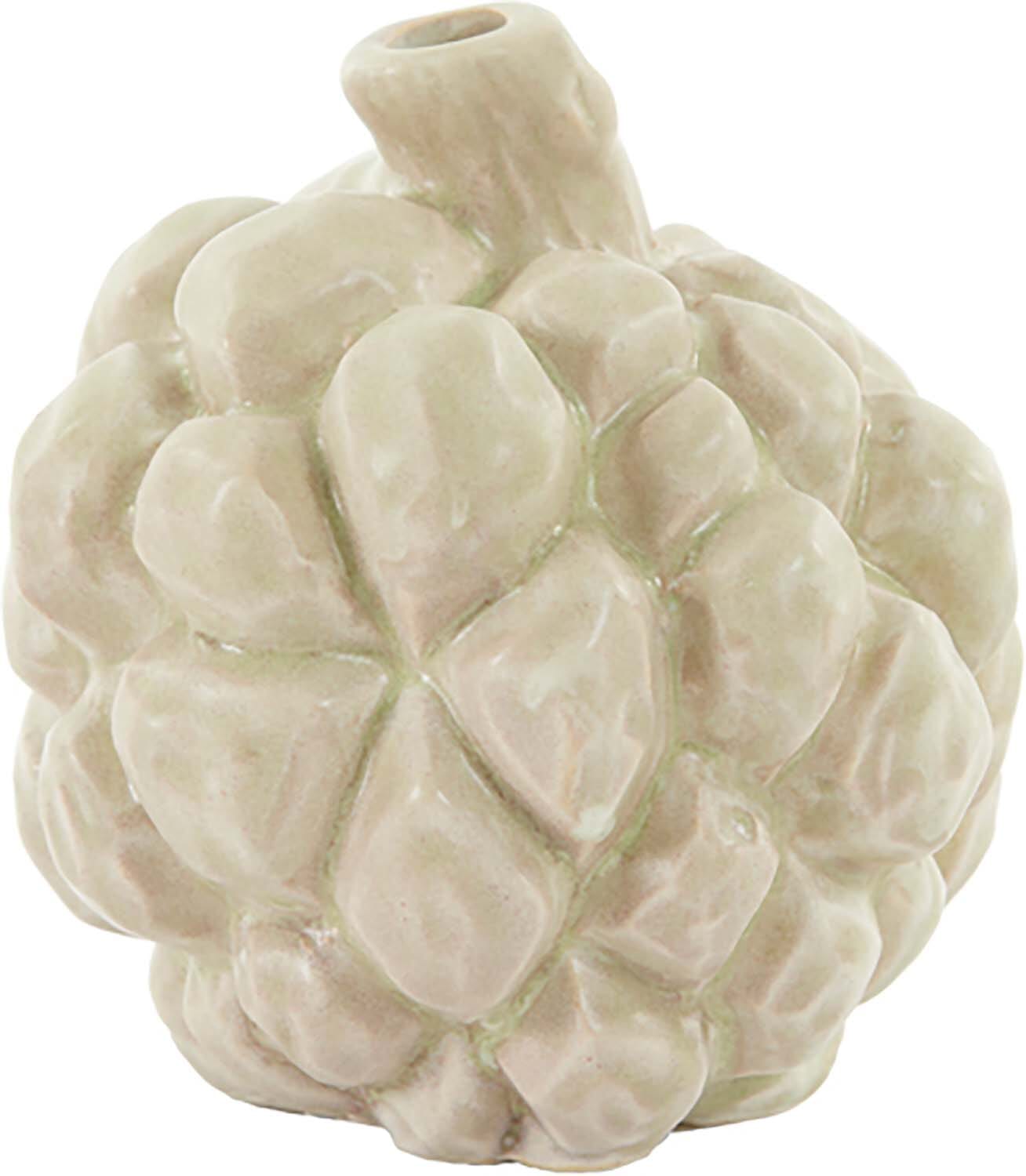 Vaas Deco Panthus Ø12X12,5 Cm  Wit  Vaas Deco Panthus Ø12X12,5 Cm  Wit