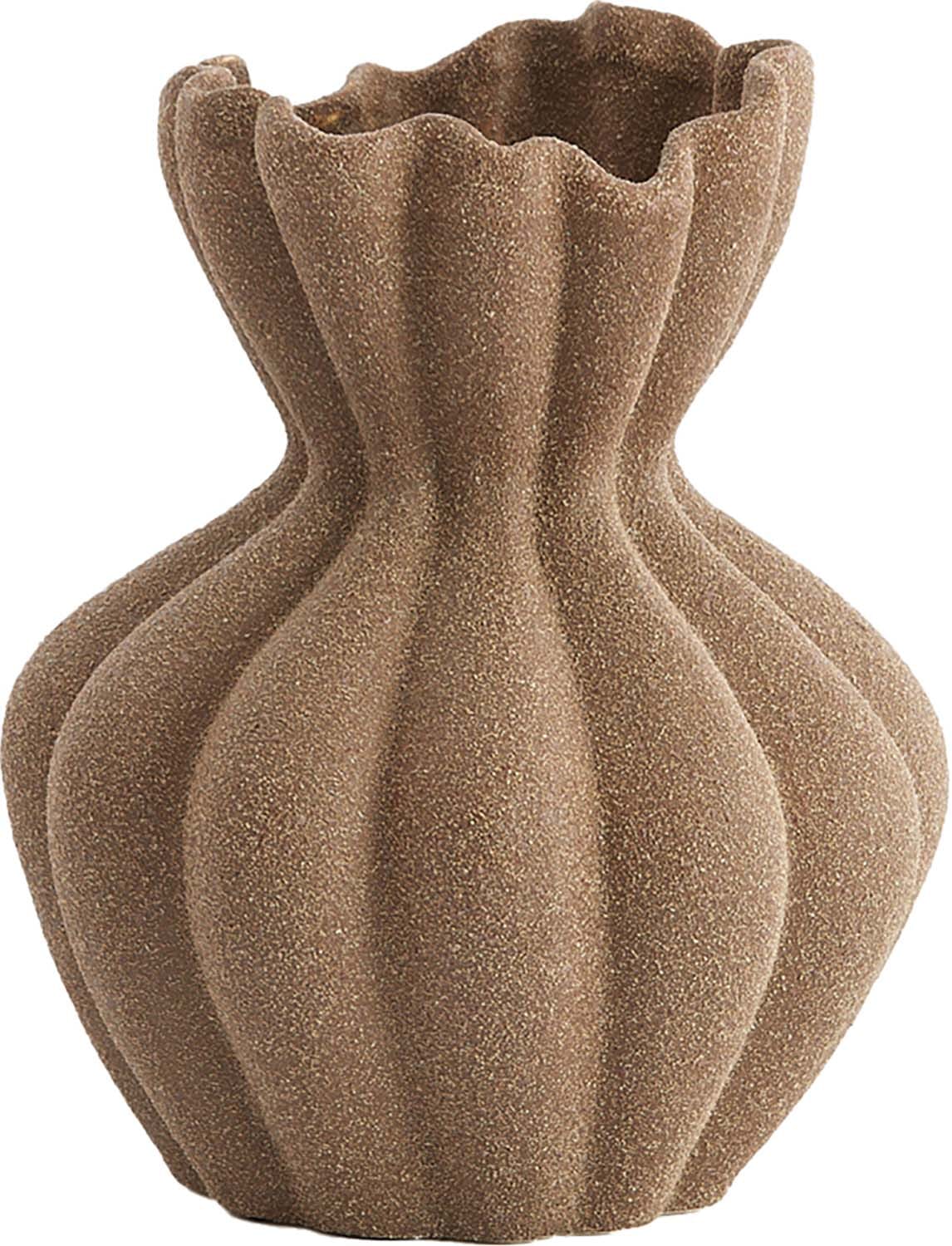 Vaas Deco SILLIAN Ø20,5X24,5 Cm Matt Brow Bruin  Vaas Deco SILLIAN Ø20,5X24,5 Cm Matt Brow Bruin