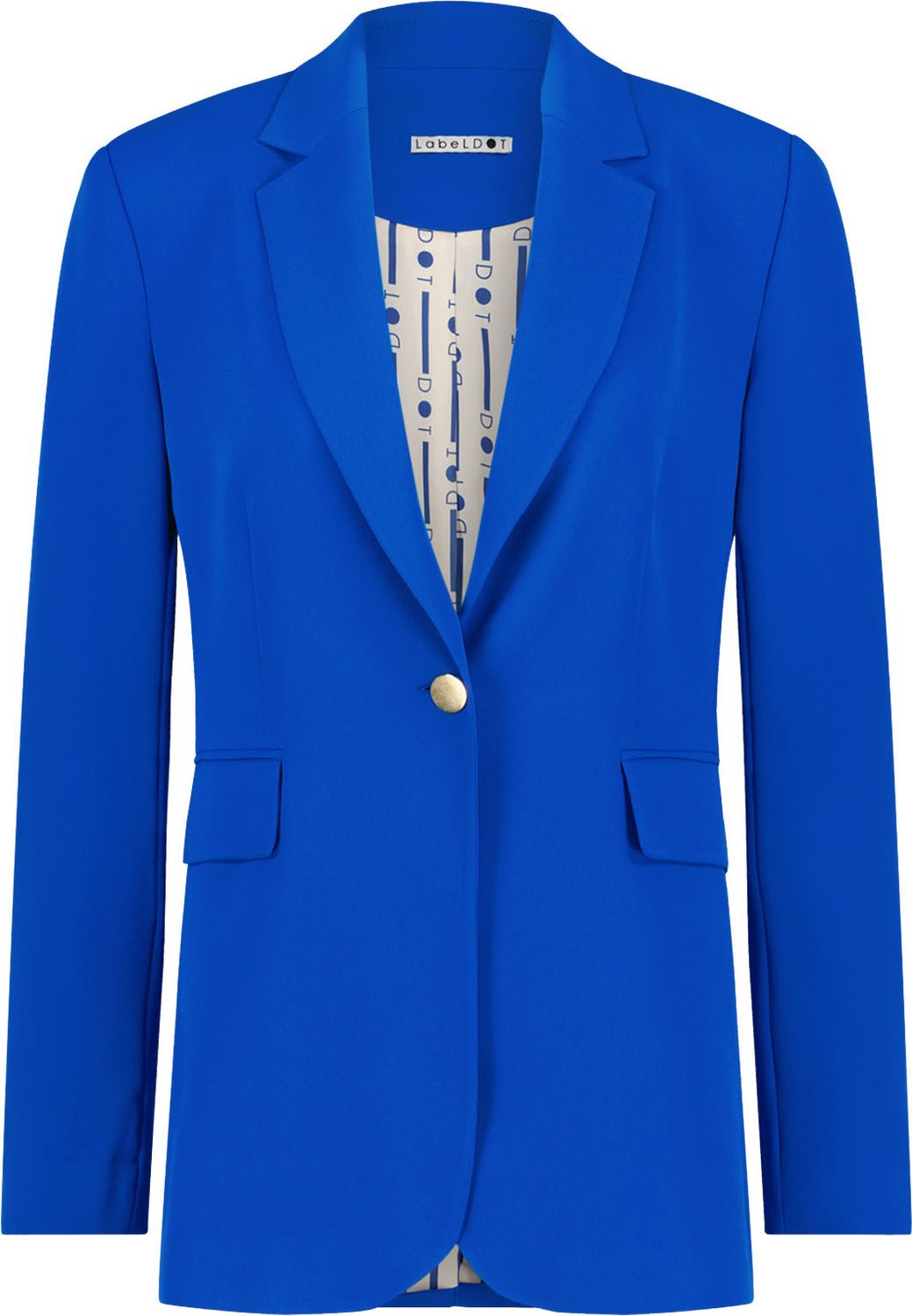 Label Dot Blazer Isabella Blauw