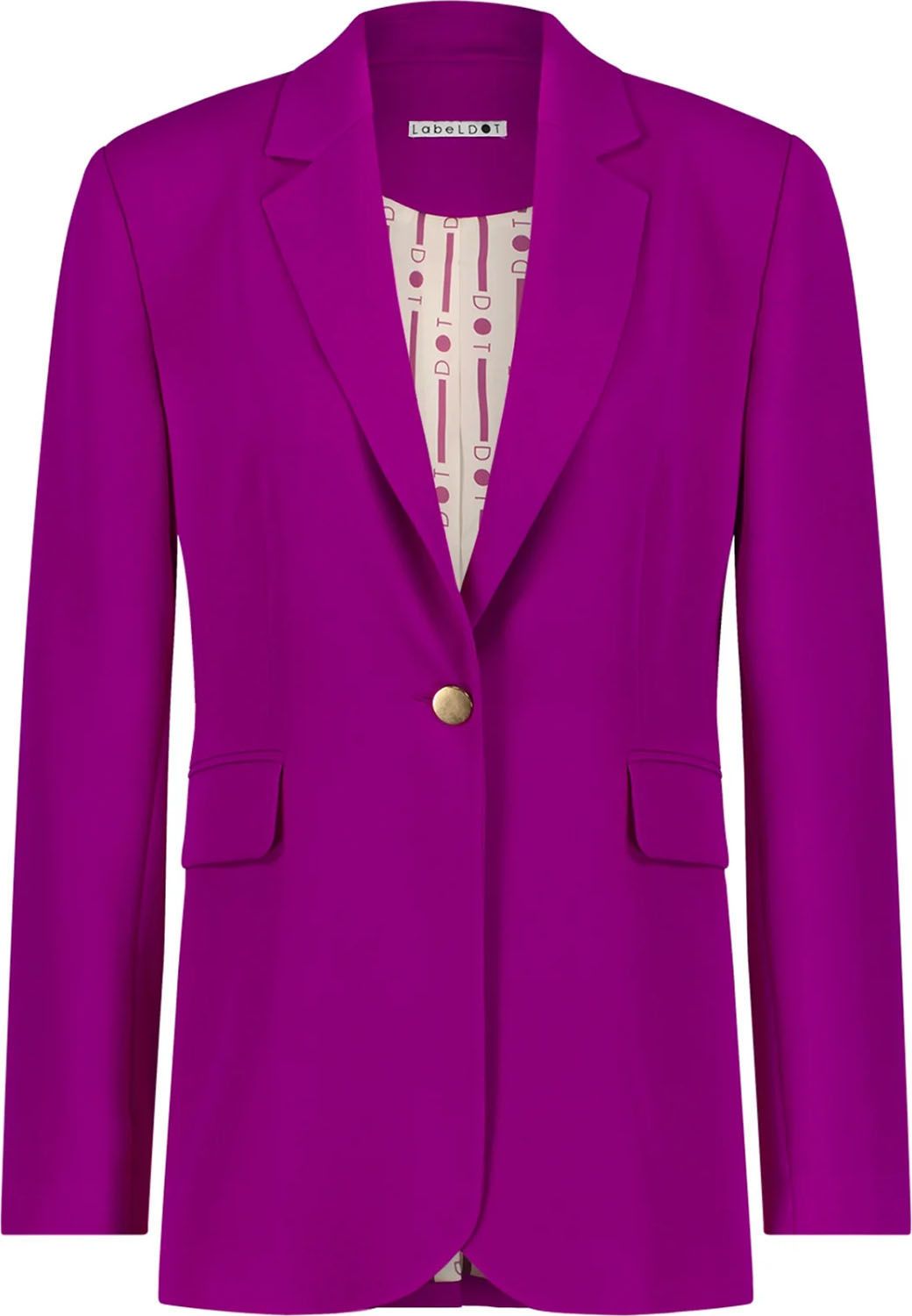 Label Dot Blazer Isabella Paars