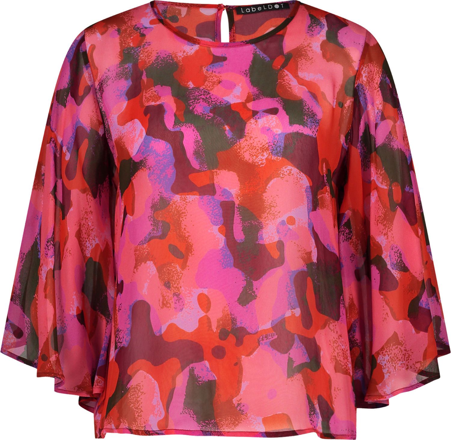 Label Dot Top Ans Roze