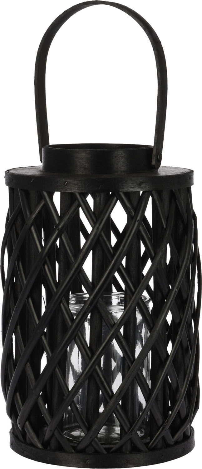 Bomont Collection Lantaarn Riet zwart  Bomont Collection Lantaarn Riet zwart
