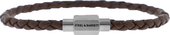 Steel & Barnett Armband Luke Landon Bruin Steel & Barnett Armband Luke Landon Bruin