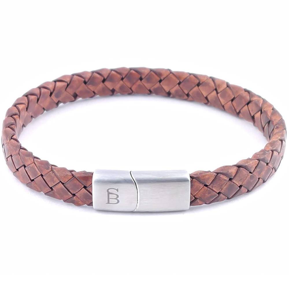 Steel & Barnett Armband Riley Bruin  Steel & Barnett Armband Riley Bruin