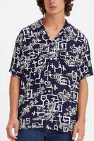 40 hawaiian shirt Blauw