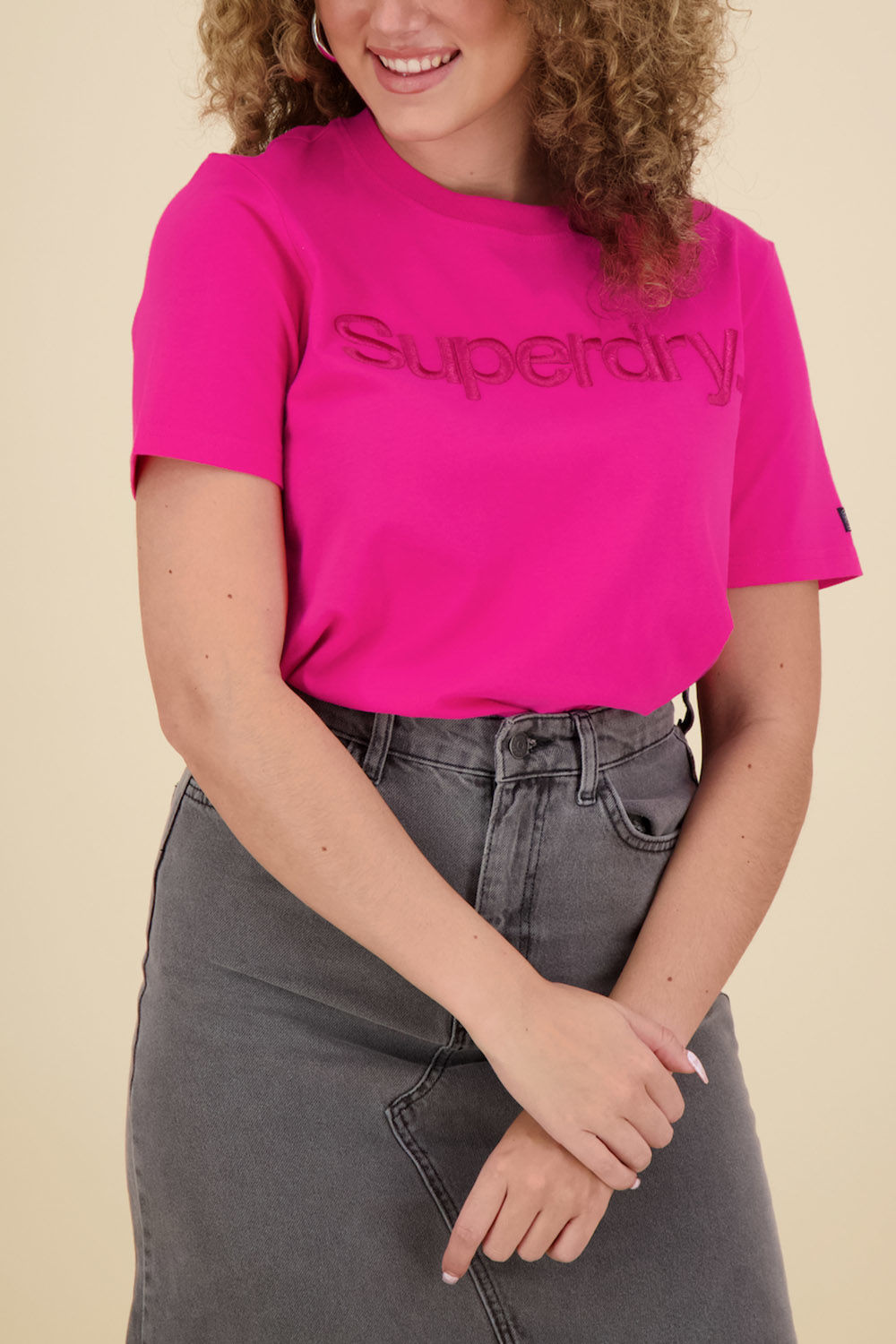 Superdry T-Shirt Roze Superdry T-Shirt Roze