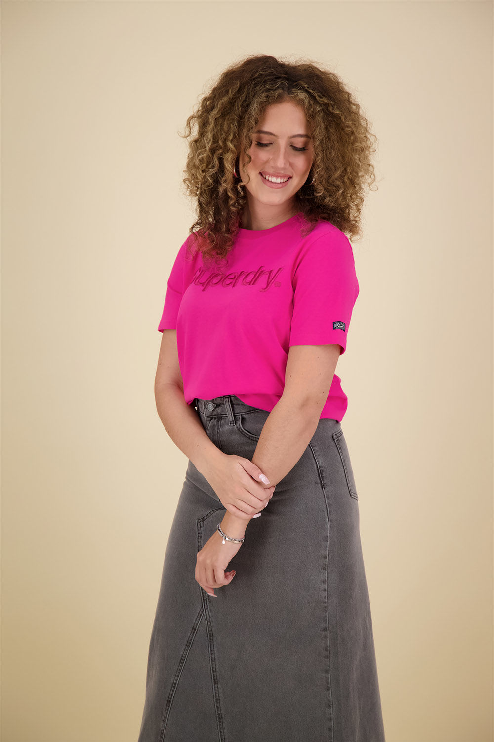 Superdry T-Shirt Roze Superdry T-Shirt Roze