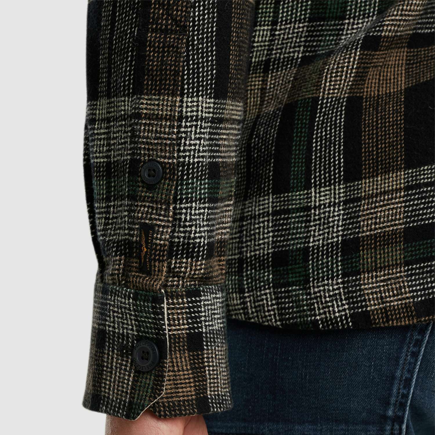 Pme Legend Overshirt Big Check Zwart Pme Legend Overshirt Big Check Zwart