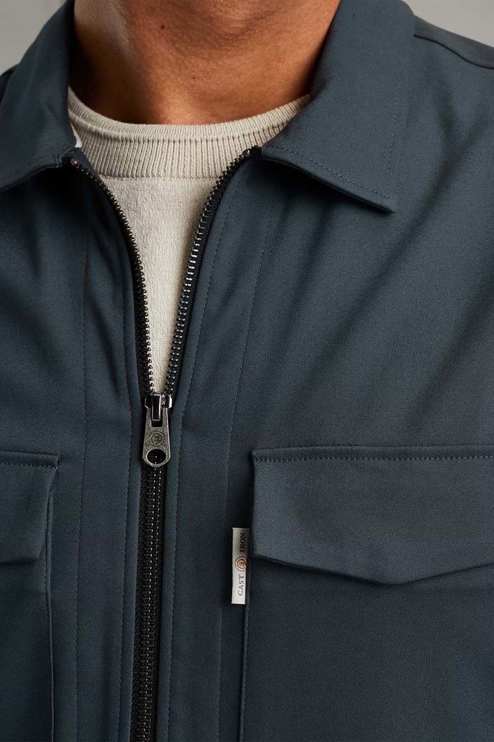 Cast Iron Overhemd Blauw Cast Iron Overhemd Blauw