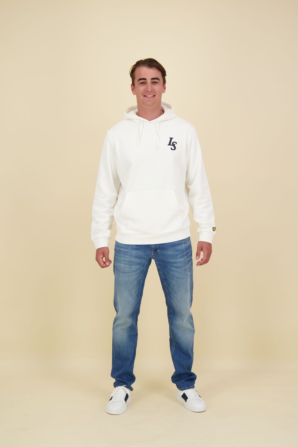 Lyle & Scott Hoodie Wit 