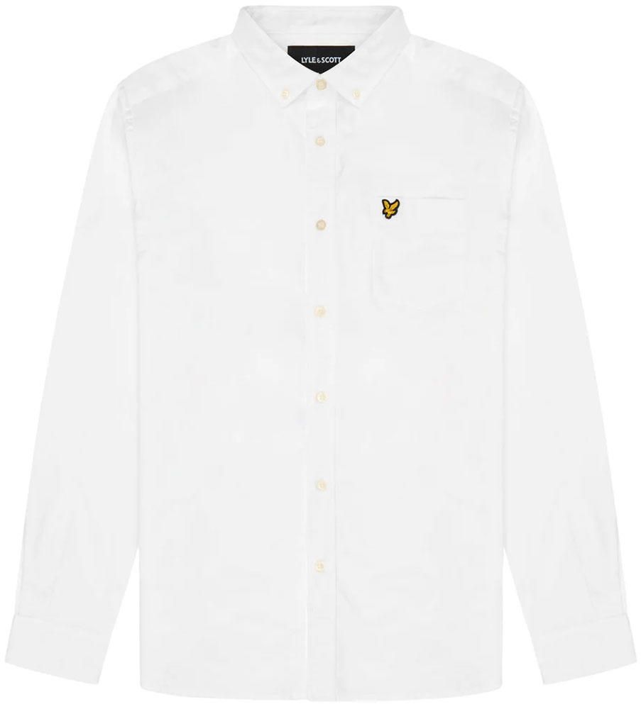 Lyle & Scott Overhemd Oxford Wit 