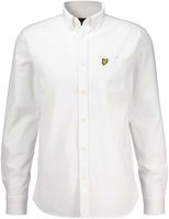 cotton linnen button down shirt Wit