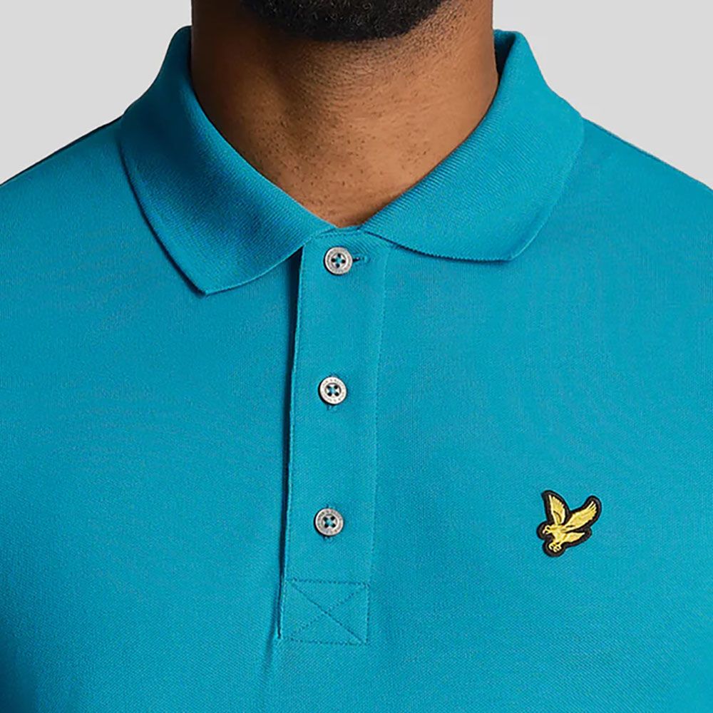 Lyle & Scott Polo Aqua Blauw