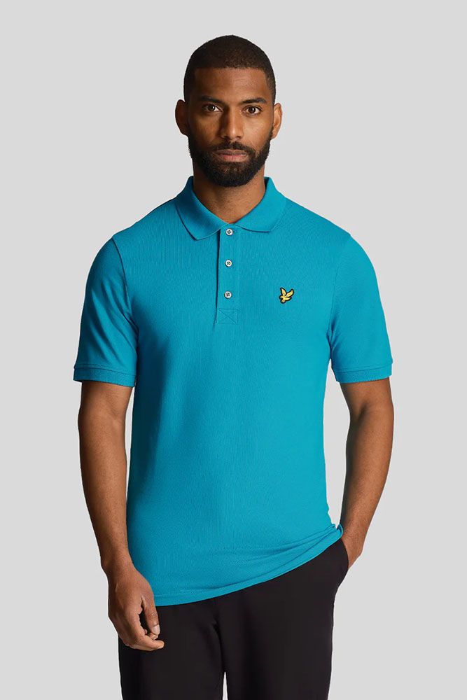 Lyle & Scott Polo Aqua Blauw