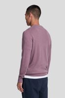 crewneck coton merino Paars