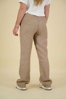 Dames Lange broek Beige