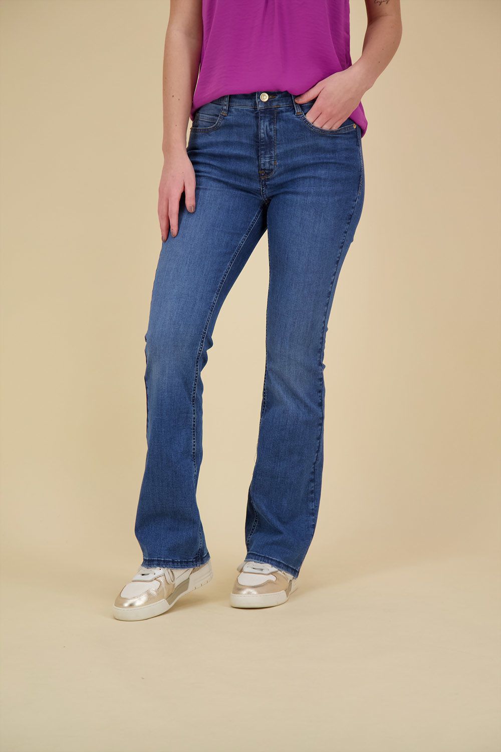 Mac Jeans Jeans Boot Fringe Blauw