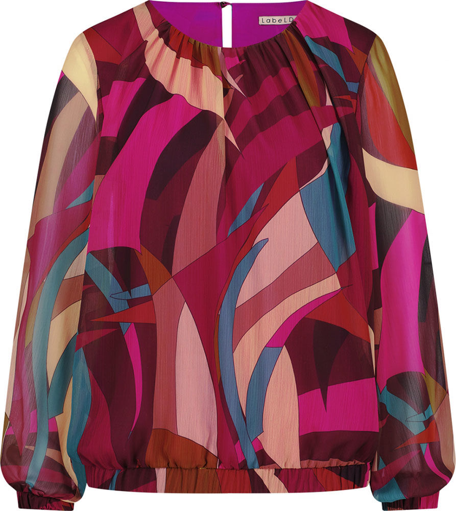 Label Dot Blouse Marieke Roze Label Dot Blouse Marieke Roze