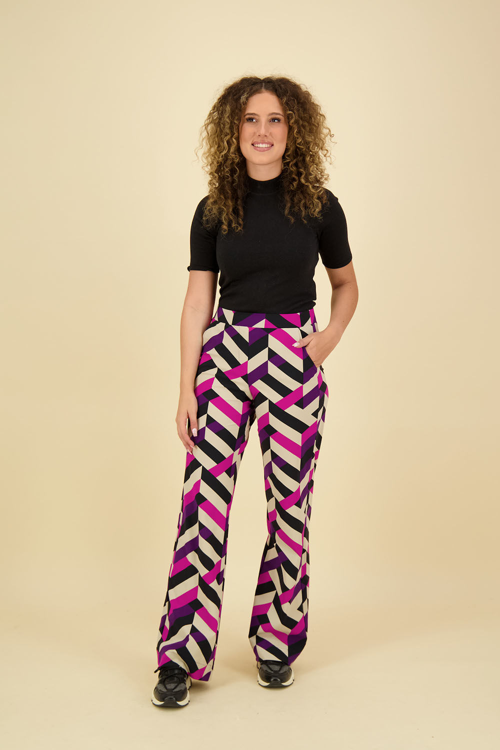 Studio Anneloes Broek Marilon Graphic Paars Studio Anneloes Broek Marilon Graphic Paars