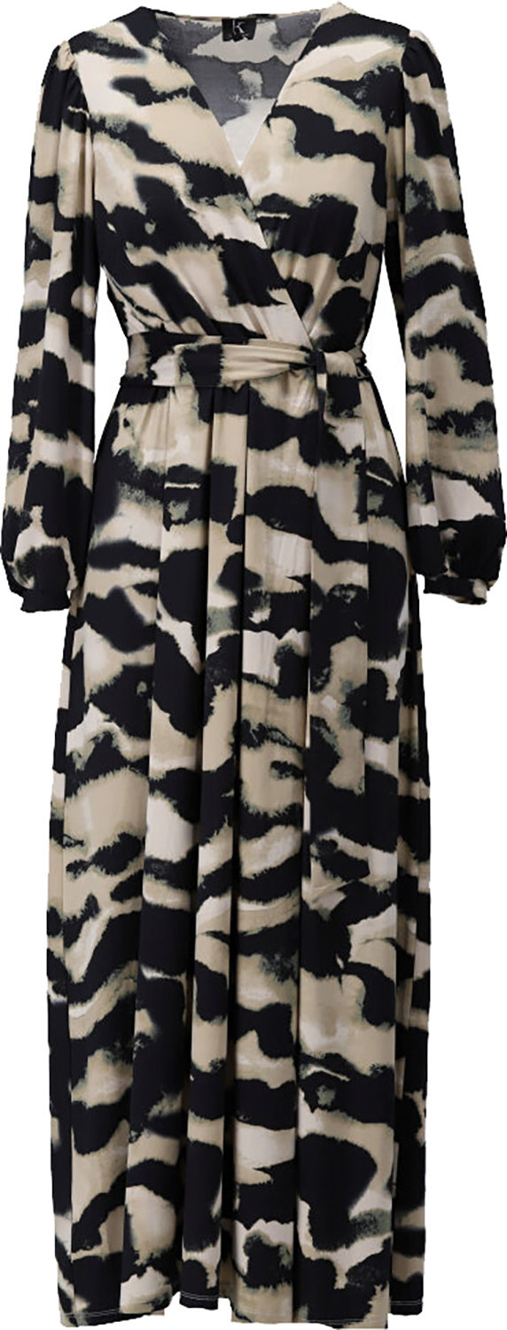 K Design Maxi cross over jurk Groen K Design Maxi cross over jurk Groen