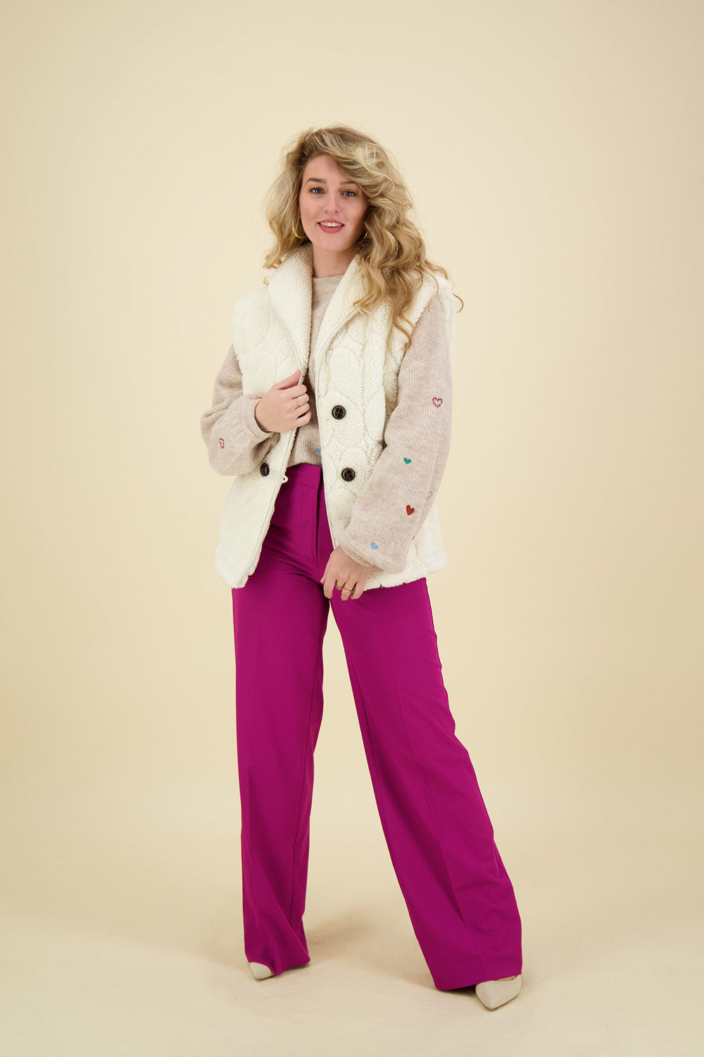 Fabienne Chapot Gilet Merlin Wit Fabienne Chapot Gilet Merlin Wit