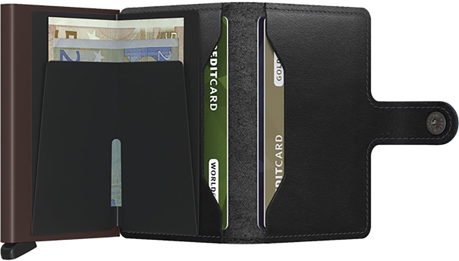 Secrid Portemonnee Miniwallet Original Zwart Secrid Portemonnee Miniwallet Original Zwart
