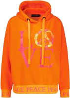 hoodie love peace Oranje