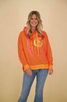 hoodie love peace Oranje