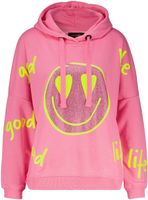 Hoodie Goodlife heartface Strass (artikel divers) Roze