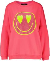 Roundneck Love Heartface Roze