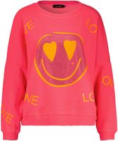 Roundneck Love Heartface Roze