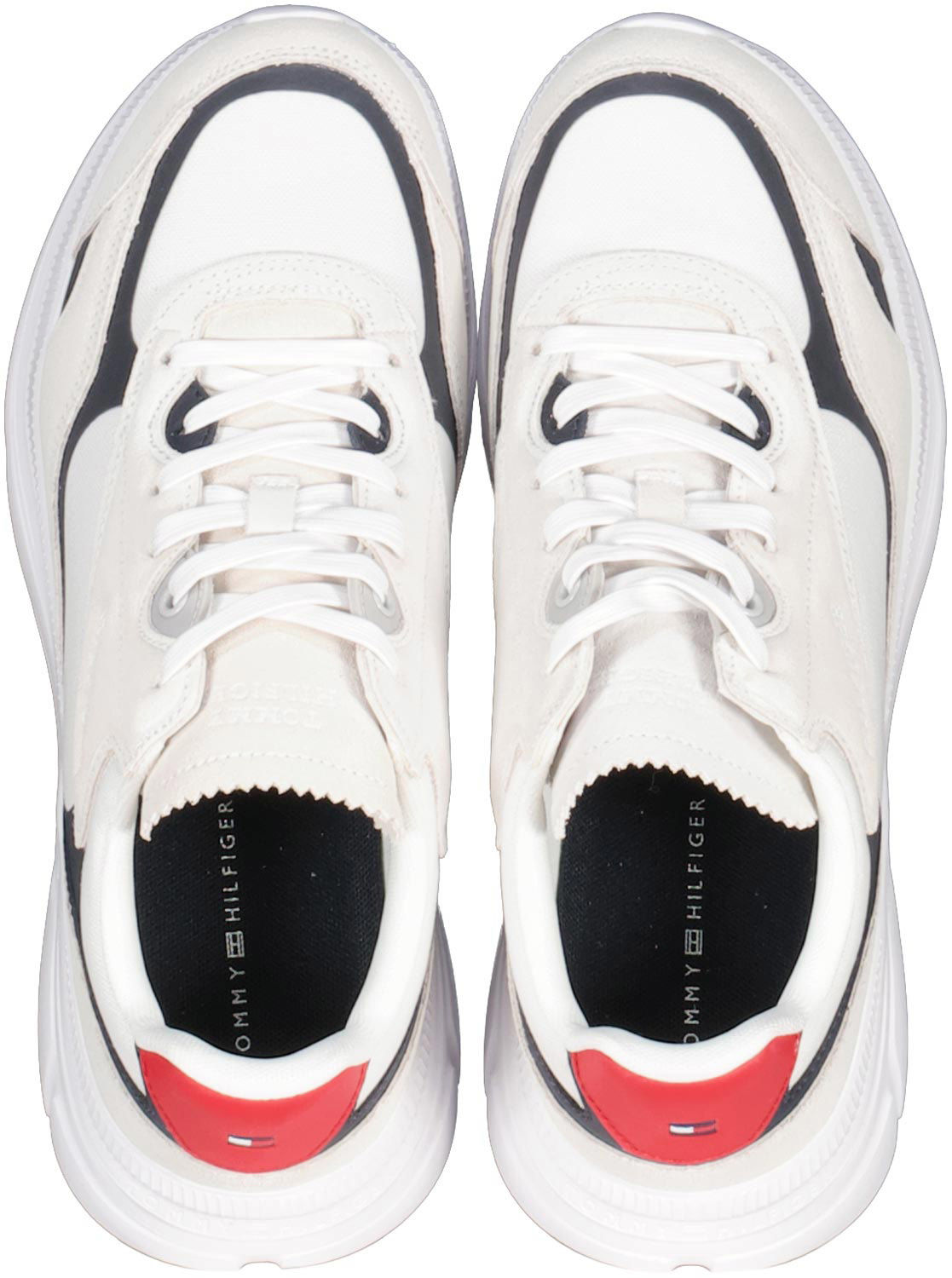 Tommy Hilfiger Sneakers Runner Tech Wit Tommy Hilfiger Sneakers Runner Tech Wit