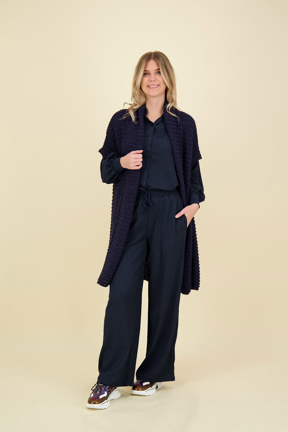 Zusss Vest Blauw Zusss Vest Blauw