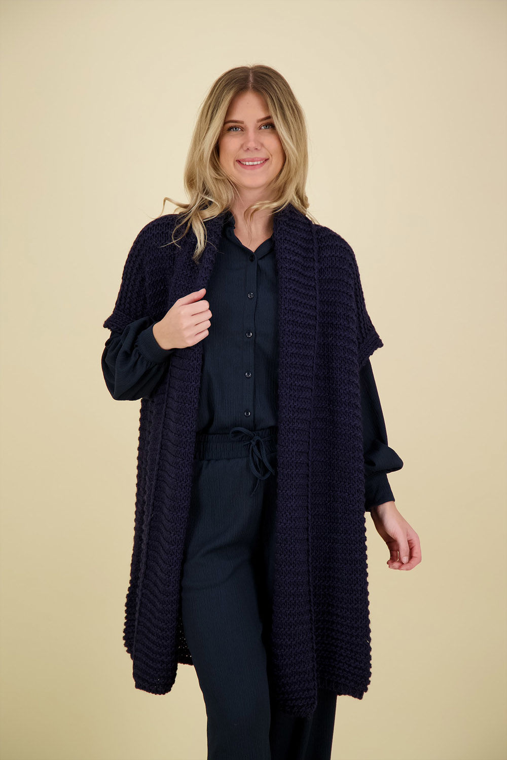 Zusss Vest Blauw Zusss Vest Blauw