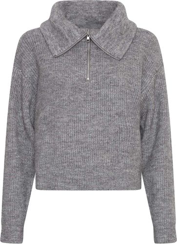 MSCH Copenhagen Pullover Gytta Zip  Grijs