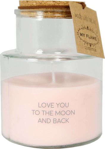 My flame lifestyle Buitenkaars - Love you to the moon and back - Bell Roze