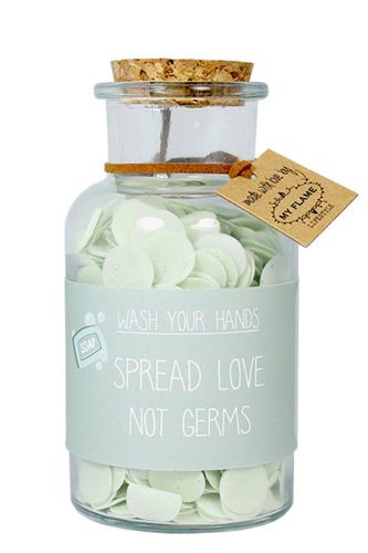 My flame lifestyle Handsoap - Spread love, not germs Groen