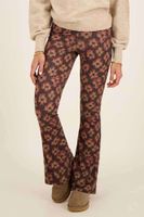 Soft flared legging with brown neon Bruin