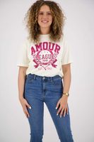 Amour League tee Wit