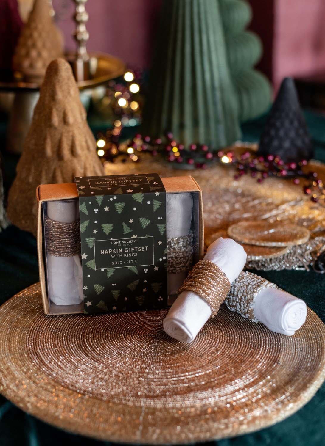 Bomont Collection Servetten Ring Gift Set Geel Bomont Collection Servetten Ring Gift Set Geel