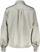 naja satin shirt Groen