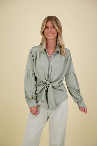 Neo Noir naja satin shirt Groen