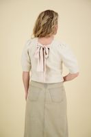 Top Martha bow Beige